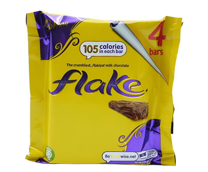 Cadbury Flake Chocolate 4pk 80g | High Quality Chocolate & Sweets Online - Product Image Cadbury Flake Chocolate 4pk 80g | High Quality Chocolate & Sweets Online - Product Image
